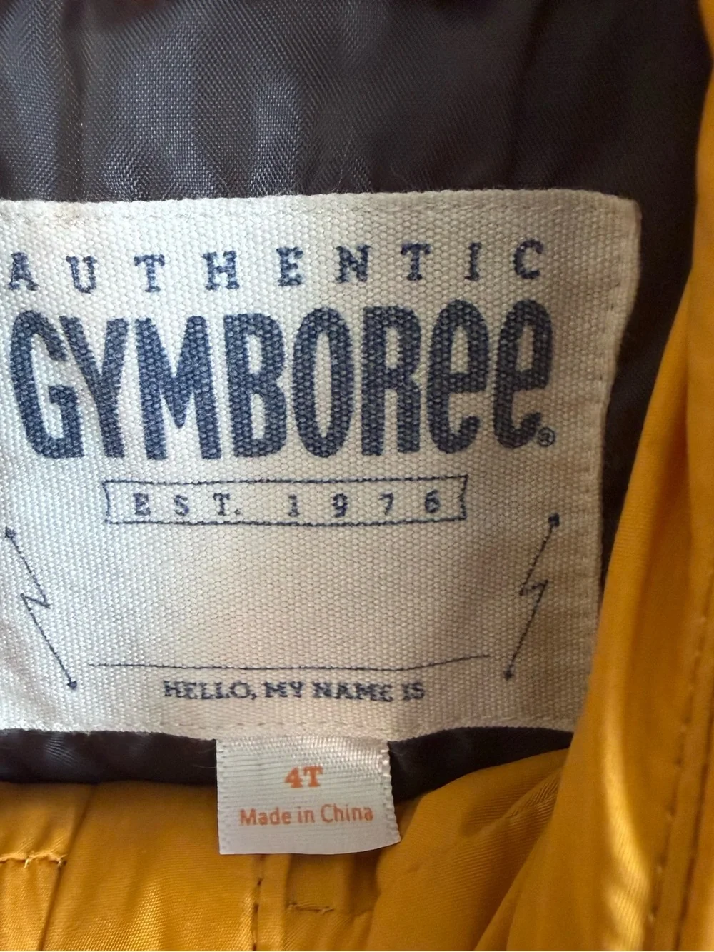 Gymboree Toddler 4T Mustard Yellow Quilted Puffer Vest Snap Front Fall